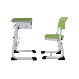 ชุดโต๊ะและเก้าอี้สำหรับเด็กประถมแบบปรับได้พร้อมตะกร้าสำหรับนักเรียนมัธยม - Product Image 2