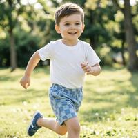 Shorts d'été personnalisés pour enfants, bébés garçons et filles, à carreaux, avec poche, style rétro décontracté pour tout-petits et enfants