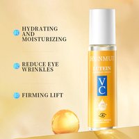 Sérum Contour des Yeux Anti-Âge et Hydratant au Lutéine et Vitamine C, à Marque Blanche OEM, avec Applicateur Roll-on pour Raffermir et Réduire les Rides