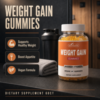 Gummies véganes en gros pour la prise de poids, bonbons gélifiés pour la prise de masse corporelle, supplément vitaminique