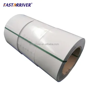 Coated White Colored Aluminium Coil 0.5mm Thickness 98mm Width White Prepainted Color Coated Aluminum Coil For Gutter