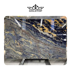 GOLDTOP OEM/ODM lujo piedra Natural Brasil azul granito losa Azul Bahía para azulejo encimera de cocina - Product Image 2