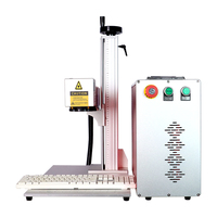 Machine de gravure CNC à fibre laser mini portable pour le marquage de clavier d'ordinateur portable, prend en charge les formats DXF/PLT/BMP