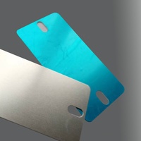 Étiquette de fil en aluminium anodisé de 2.875 "* 1.5" * 0.5mm, étiquette de câble, étiquette en métal de nom de câble