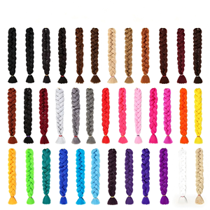 Treccia Lunga Ricciola in Fibra Sintetica Resistente al Calore per <span class=keywords><strong>Donna</strong></span>, Stile Europeo-Americano, Doppia Trama, 165g - Product Image 1