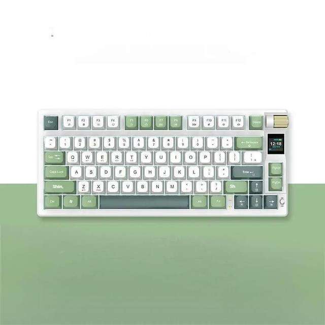 E-sports Desktop Game Keyboard - Three-mode Sealed, Hot-swappable, Genuine Mechanical Keyboard