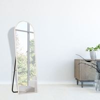 Trending Home Decor Modern Custom Oval Wall Mirror Aluminum Alloy Frame Clear Float Glass Full Length Standing Living Room