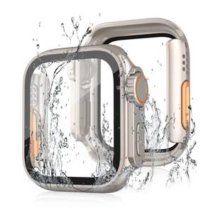 เคสรูปลักษณ์การเปลี่ยนอัปเกรดเป็นอัลตร้า49มม. + กระจกนิรภัยสำหรับ <span class=keywords><strong>Apple</strong></span> <span class=keywords><strong>Watch</strong></span> Series 8 7 45มม. 41มม. 4 5 6 40มม. 44มม. - Product Image 6