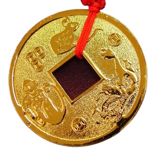 Pièces d'<span class=keywords><strong>horoscope</strong></span> chinois en métal serpent, coq & OX - Product Image 1