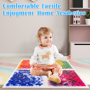 Piastrelle Sensoriali Blu in ABS Antiscivolo Personalizzate per Sala Giochi, Numerate 100 Pezzi, Giocattoli Educativi per Bambini - Product Image 3