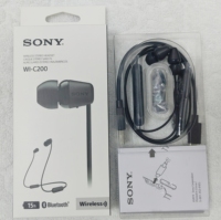 Écouteurs sans fil intra-auriculaires Sony WI-C200, casque stéréo sport