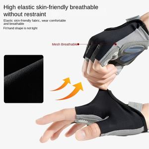 Guantes Deportivos Personalizados Wusi para Yoga, Gimnasio y Fitness, Unisex, para Entrenamiento con Pesas, Medios Dedos, Protección de Palma - Product Image 5