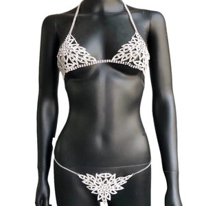 Sex04 Chaîne de corps <span class=keywords><strong>sexy</strong></span> pour femme avec strass, soutien-gorge en cristal, string, bijoux féminins, accessoires de fête pour bikini - Product Image 6
