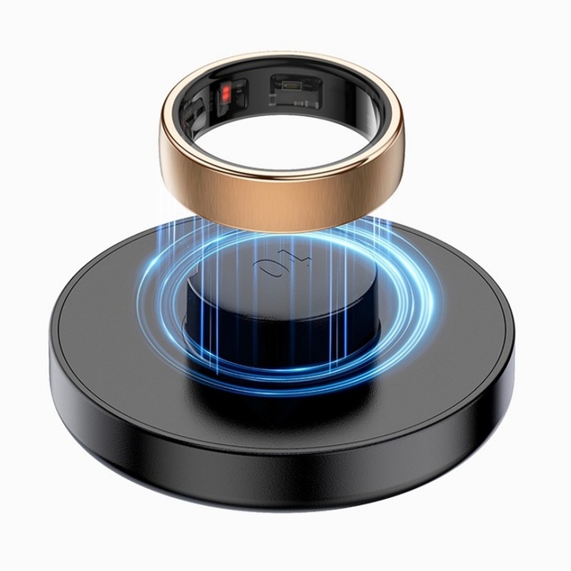 Yawell USB Charge R10 Smart Ring Finger Stainless Steel Heart Rate Sleep Tracking Smart Ring Size 10 Ring Smart