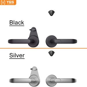 YGS <span class=keywords><strong>Set</strong></span> tuas kunci pintu, kunci gagang pintu warna hitam emas bundar 3 tuas kunci paduan seng tugas berat - Product Image 5