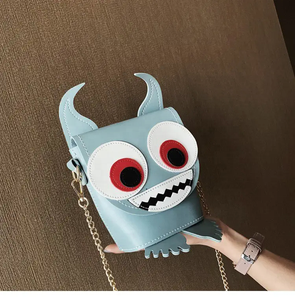 Sac de barbier à bandoulière en cuir pour femme en forme d'animal <span class=keywords><strong>diable</strong></span> drôle personnalisé Type de fermeture ouverte avec doublure en polyester - Product Image 3