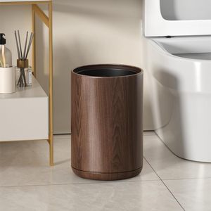 Poubelle classique en PP avec couvercle rabattable, seau intérieur amovible, grande capacité, pour la maison, l'hôtel, le bureau, la chambre à coucher - Product Image 2