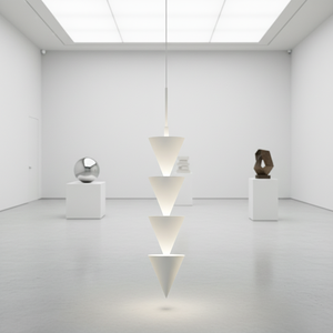 Lampada a Sospensione in Alluminio LED, Pendente Lungo per Illuminazione di Angoli in Camera da Letto e Corridoio, Lampadari e Luci Pendenti Chic - Product Image 4