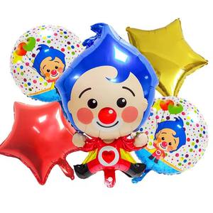 Nouveau personnage de dessin animé Clown Plim aluminium <span class=keywords><strong>Film</strong></span> ballon fête d'anniversaire décoration Globos pour fournitures de noël ensemble de ballons - Product Image 2