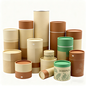 Envase <span class=keywords><strong>de</strong></span> <span class=keywords><strong>cartón</strong></span> reciclable <span class=keywords><strong>de</strong></span> tubo <span class=keywords><strong>de</strong></span> <span class=keywords><strong>papel</strong></span> Kraft biodegradable personalizado <span class=keywords><strong>para</strong></span> embalaje <span class=keywords><strong>de</strong></span> regalo cosmético alimenticio - Product Image 3