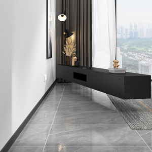 خزانة تلفاز حديثة مثبتة على الحائط بتصميم جديد مع طاولة قهوة أثاث خشبي لغرفة المعيشة وحدة حائط تلفاز - Product Image 5