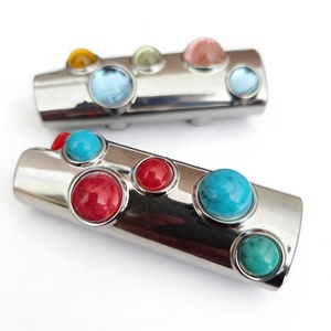 Étui pour briquet en alliage <span class=keywords><strong>de</strong></span> zinc lourd et coloré, orné <span class=keywords><strong>de</strong></span> strass turquoise, pour briquet <span class=keywords><strong>de</strong></span> taille standard J6 - Product Image 3