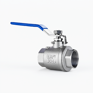 Vanne à bille en acier inoxydable 304, équipement industriel durable, ISO9001 - Product Image 1
