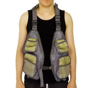 DEMARUI V029 調節可能で通気性のある軽量ポリエステルフライフィッシングベスト 迷彩デザイン シンプルデザイン 快適なハンティング用 - Product Image 4