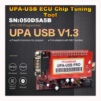 Programador USB UPA V1.3, SN050D5A5B, 12 meses de garantía, adaptador de versión grande completa, herramienta de sintonización de Chip ECU con guiones de 350MB