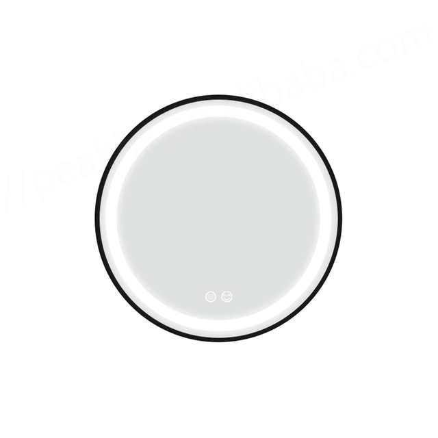 Modern Smart Mirror Hotel Use Aluminum Alloy Frame Illuminated Touch Screen Glass Lenses Wall-Mounted Anti-Fog Bathroom Mirror