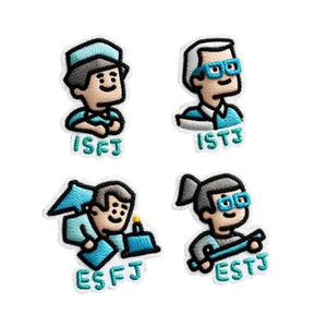Alta qualità DST 16 personalità ricamo in ferro su <span class=keywords><strong>ENFP</strong></span> toppe ricamo MBTI patch - Product Image 6