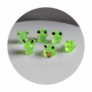100 Uds. Mini ranas luminosas figurita resina animales Micro paisaje decoración Jardín de hadas DIY miniaturas casa de muñecas Accesorios - Product Image 5