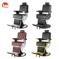 Chaise de barbier vintage de luxe professionnelle pour salon de coiffure haut de gamme