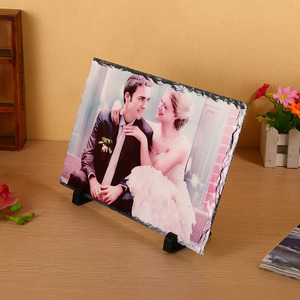 SH-04 8x1 2Inch/20X30Cm Hình Chữ Nhật Hình Dạng Thăng Hoa Trống Slate Rock Khung Ảnh/Đá Thủ Công Với Chủ Nhựa - Product Image 3