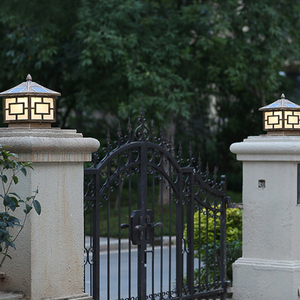 <span class=keywords><strong>Lampe</strong></span> solaire décorative de jardin, lumière de pilier extérieure étanche, LED en aluminium 80 IP65, lampes d'extérieur <span class=keywords><strong>avec</strong></span> <span class=keywords><strong>cellule</strong></span> solaire Juming - Product Image 5