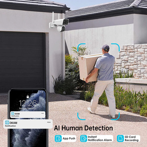 Wistino 4k ống kính kép UHD ai Wifi <span class=keywords><strong>Camera</strong></span> phát hiện chuyển động kép PIR hồng ngoại phát hiện Wifi <span class=keywords><strong>Camera</strong></span> An Ninh Gia Đình - Product Image 6