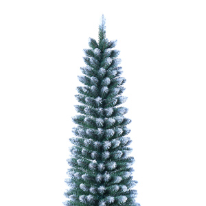 Haute qualité mince blanc écologique arbre de Noël moderne peu encombrant Base debout <span class=keywords><strong>TikTok</strong></span> tendance décor de vacances - Product Image 3