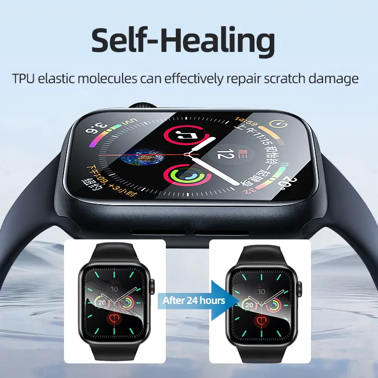 Smart Watch 3D Full Coverage Smart Watch Film Screen Protector For Apple Watch Series 8 9 49mm 45mm Screen Protector