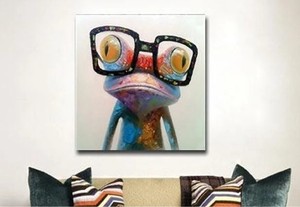 Su ordine All'ingrosso Dipinta A Mano Pittura A Olio Animale Pop Art Felice Rana Su Tela di Canapa di <span class=keywords><strong>Arte</strong></span> <span class=keywords><strong>Della</strong></span> Parete Con Cornice - Product Image 5