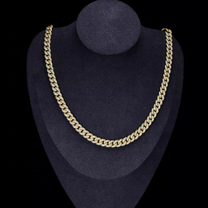 תכשיטי jwy 925 סטרלינג שרשרת 8 מ "מ 16 <span class=keywords><strong>18</strong></span> 20 22 24 ס" מ vs moissanite יהלומים היפ הופ בסגנון שרשרת הקובייה - Product Image 5