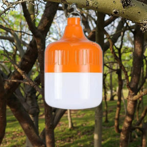 Ampoule LED rechargeable pour le camping, lanterne suspendue portable avec crochet, en plastique, indice de protection IP65, 149x78mm, pour les situations d'urgence en extérieur - Product Image 3