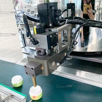 Machine de remplissage d'huile pneumatique automatique à tête unique pour les applications de boissons en verre et en plastique avec moteur mélangeur, capacité de 200 ml