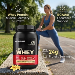 Protéine de lactosérum en vrac OEM/ODM avec 5,5 g de <span class=keywords><strong>BCAA</strong></span> pour la récupération, protéine de lactosérum sans gluten pour le soutien de l'endurance - Product Image 2