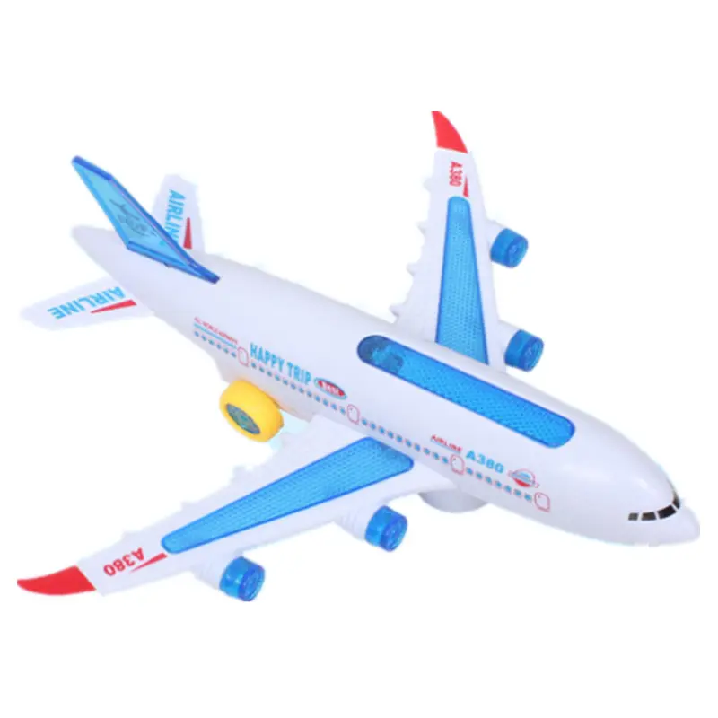 Yeni sıcak satış çocuk elektrikli aydınlık oyuncak model uçak parti doğum günü hediyesi erkek ve kız aydınlık müzik oyuncak uçak