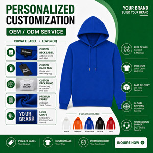 Sudadera con Capucha de Invierno con Logotipo Personalizado, 260 GSM, Algodón, Unisex, para Hombre y Mujer, Tallas Grandes S-4XL, Venta al Por Mayor, OEM, ODM, Marca Privada - Product Image 5