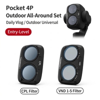 Filtre pour DJI Osmo Pocket 4P, accessoire pour caméra de voyage, portrait, vlog, paysage, time-lapse, OEM, ODM, vente en gros