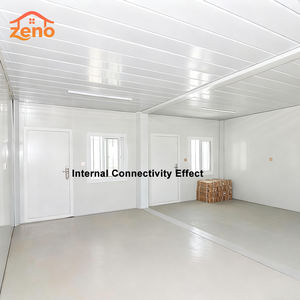 Maison de conteneur en acier détachable à <span class=keywords><strong>vendre</strong></span> | Maison modulaire préfabriquée | Remorque de voyage mobile avec espace de garage - Product Image 5