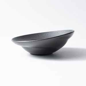 <span class=keywords><strong>Assiette</strong></span> en porcelaine <span class=keywords><strong>noire</strong></span> de 12 pouces (400 ml) à bord incurvé, <span class=keywords><strong>grande</strong></span>, pour salade et soupe, en céramique naturelle durable, style japonais, pour restaurant - Product Image 5
