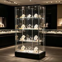 Vitrine à bijoux avec éclairage LED personnalisable