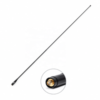 Antenne télescopique double bande KN-RH660S 144/430 MHz VHF UHF à gain élevé pour communication longue portée, compatible talkie-walkie BF888S UV5R, verticale